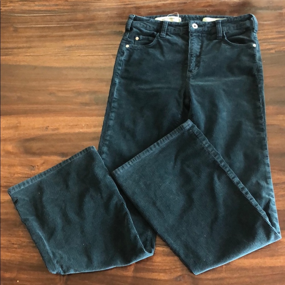 Pilcro High waisted corduroy flare leg pants